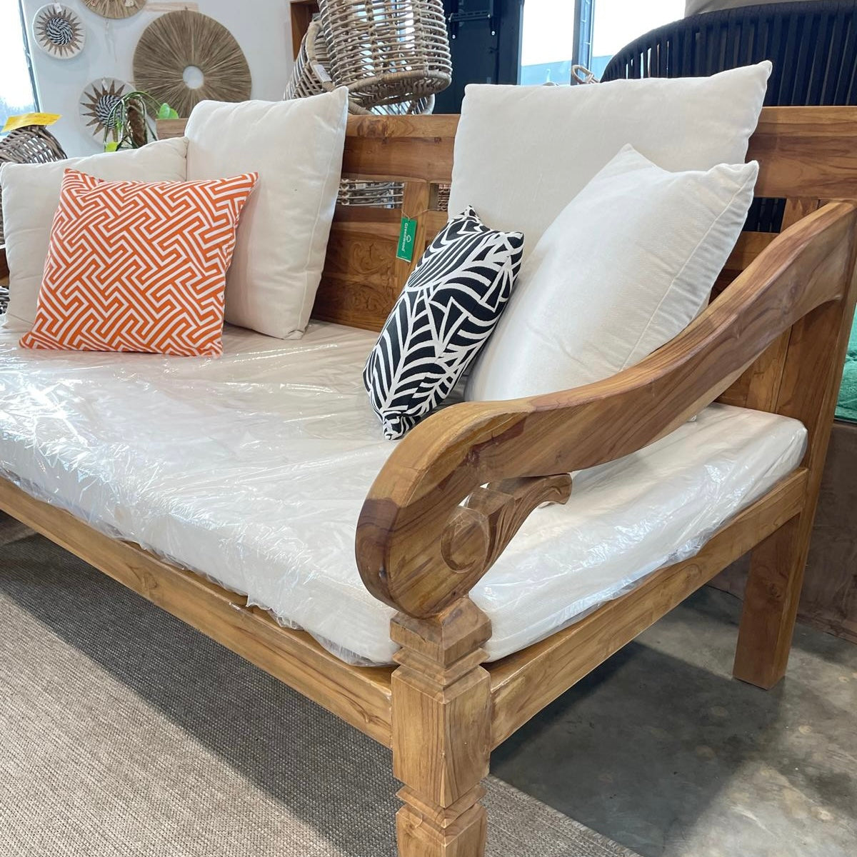 Cantik Trädgårdssoffa Teak 210 x100 x 100h