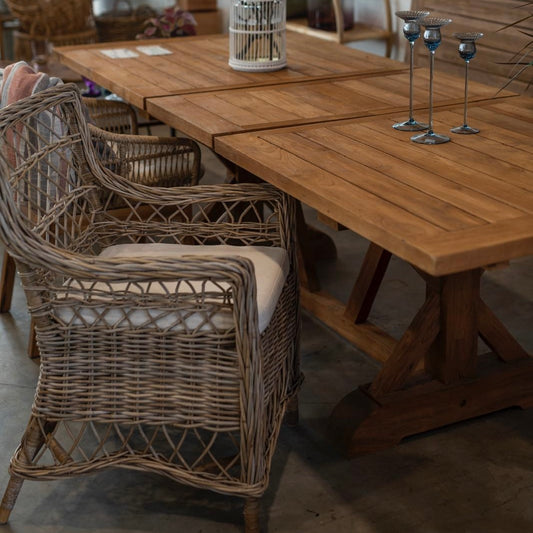 CROSS LEG Havebord - 200-250cm