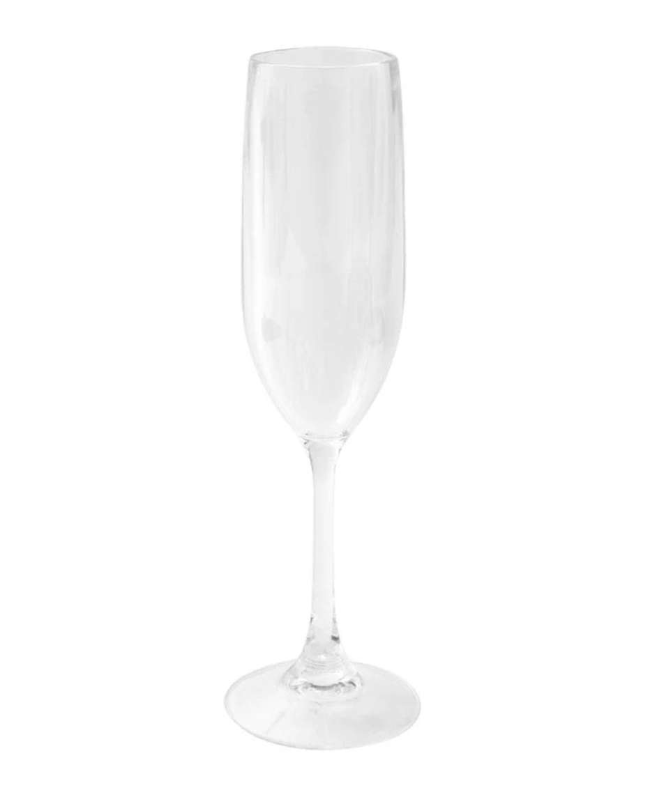 CASPARI Akryl champagneflöjt i kristallklart