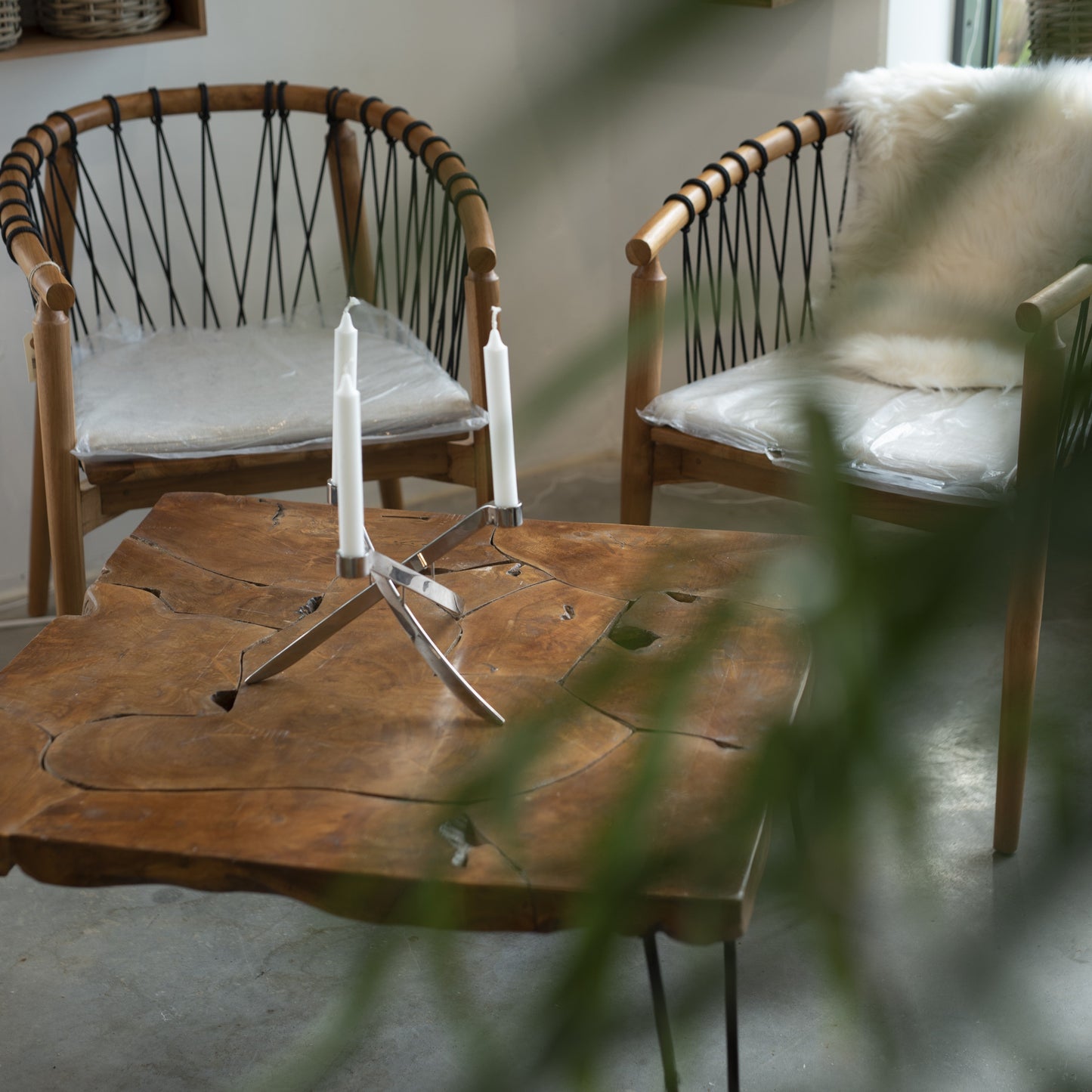 COFFEE Soffbord med stålben