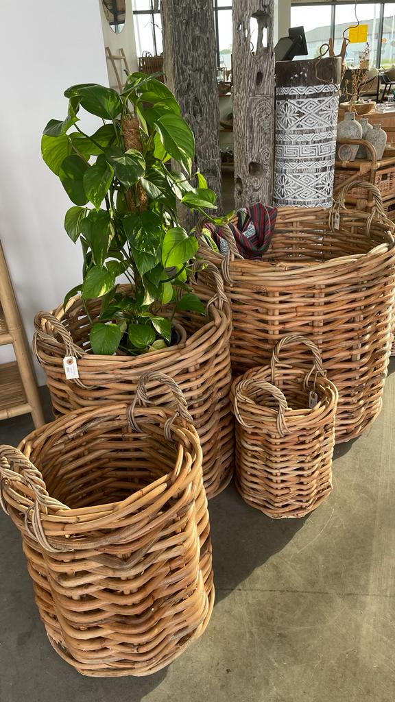 KURV PREMIUM RATTAN NATURAL Ø70/50/40/30 4 STK