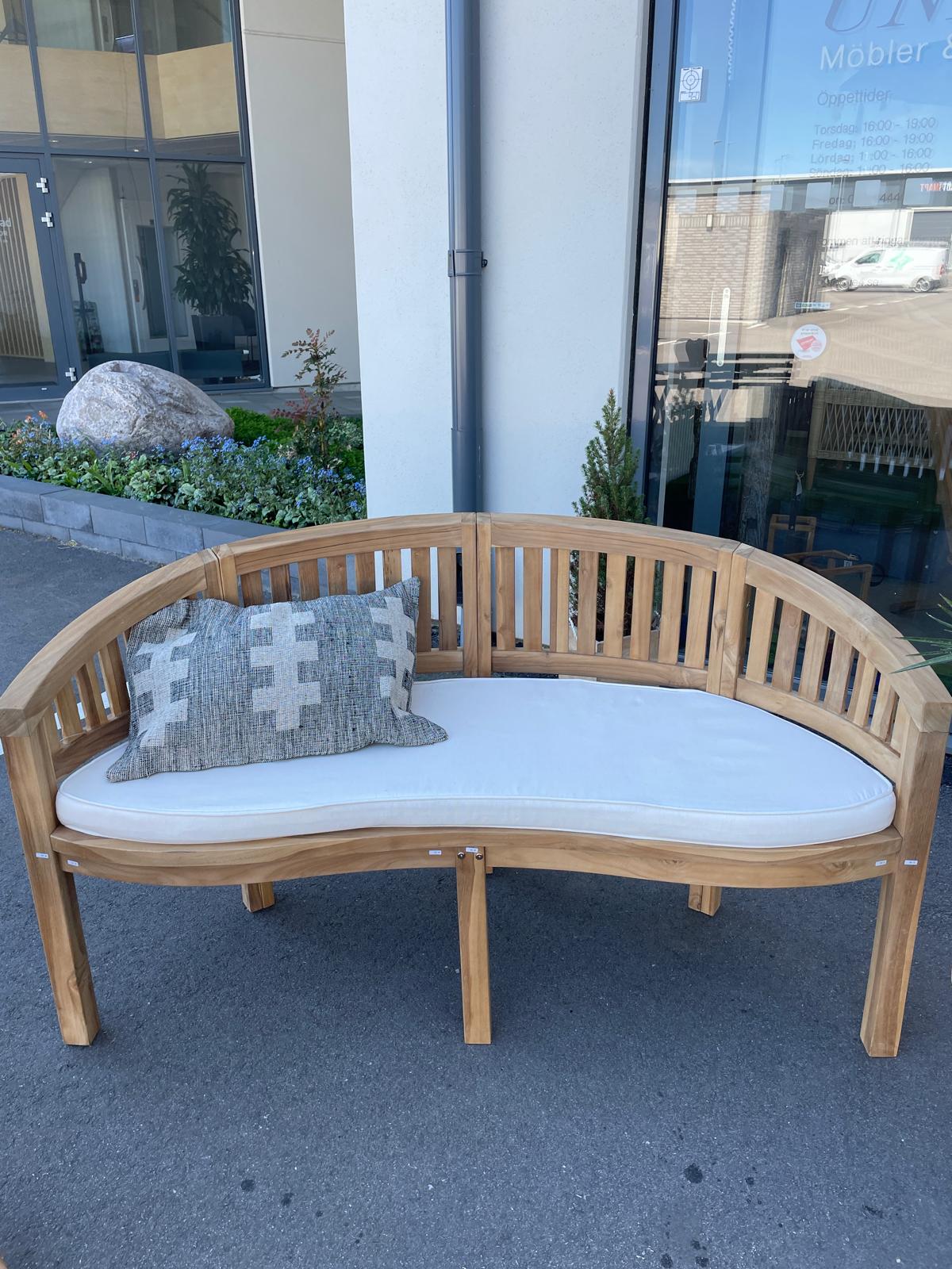 BANAN Bänk Teak för trädgården.