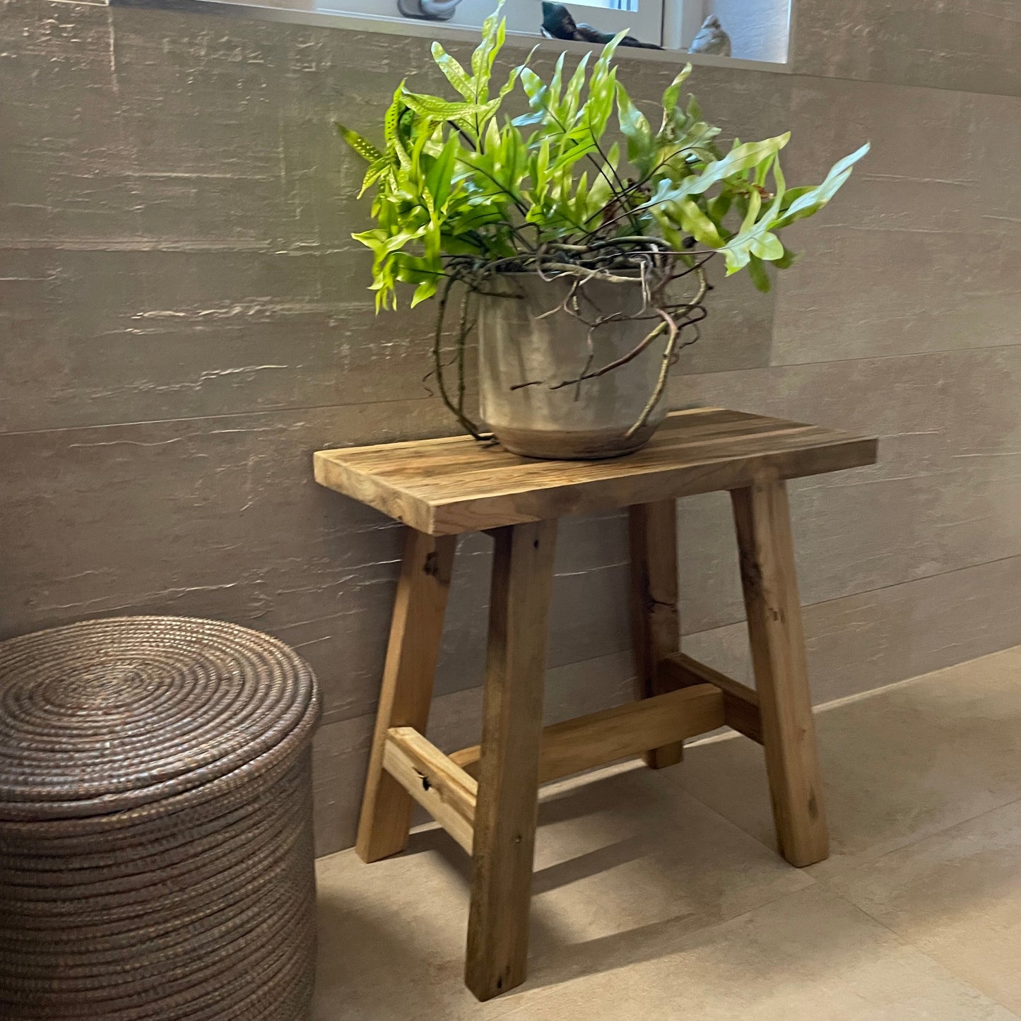 RANCH Bench in Recycled Teak – Stylish Wooden Bench 50-120cm