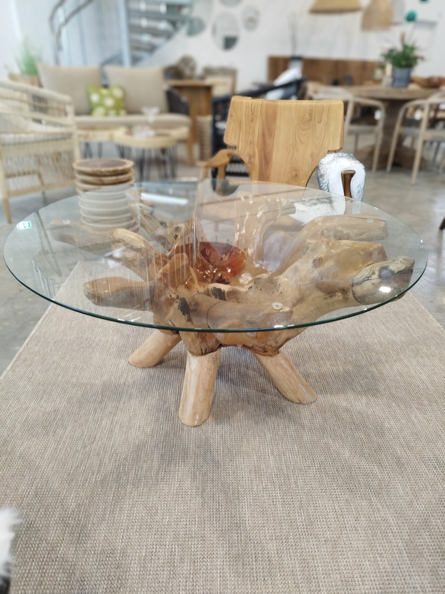 Sofabord af teakrød
