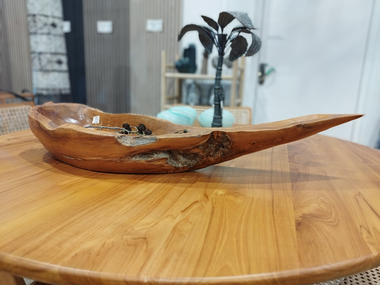 Teak Chili formet Premium skål