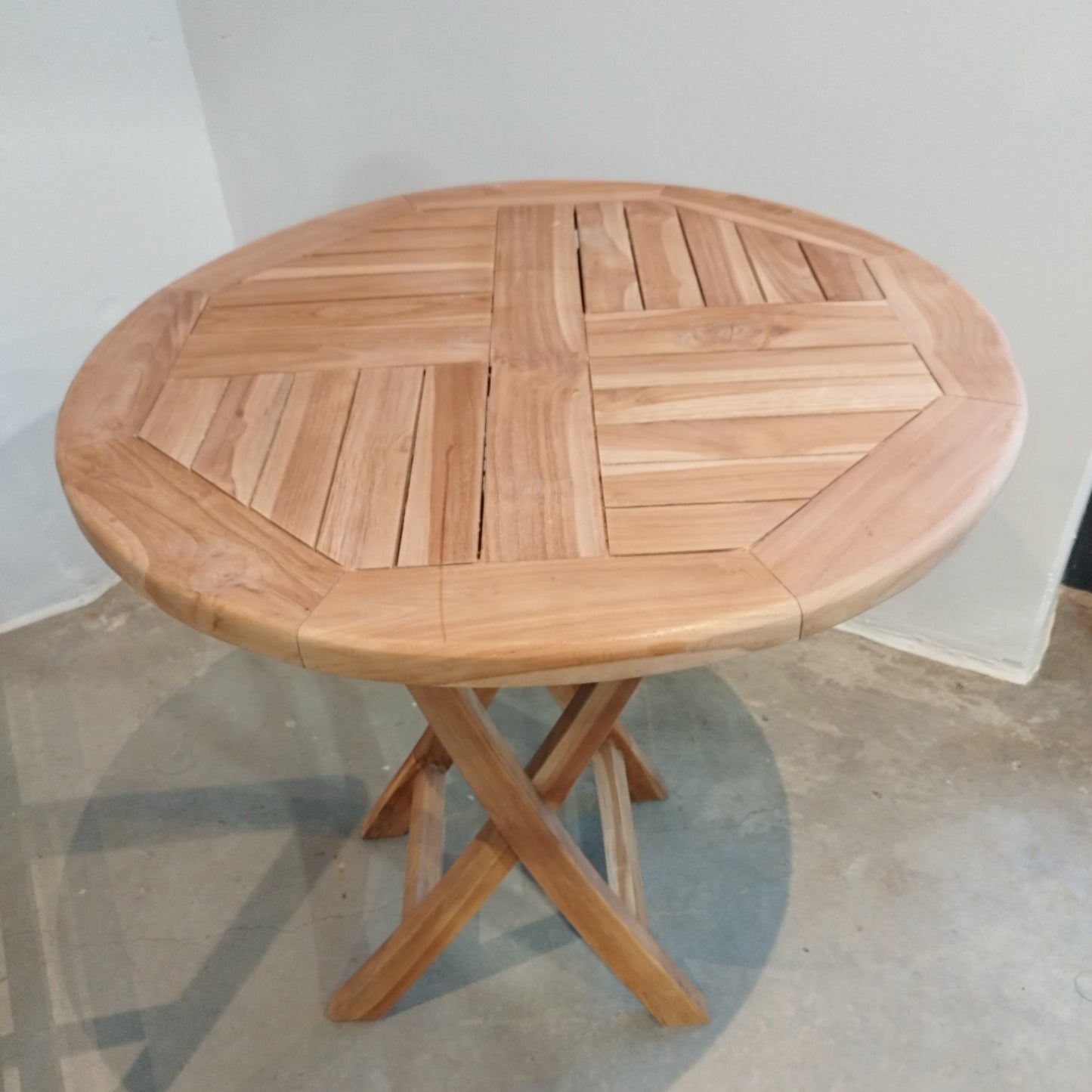 KUDOS Runt Klappbord i Teak 70Øx75H