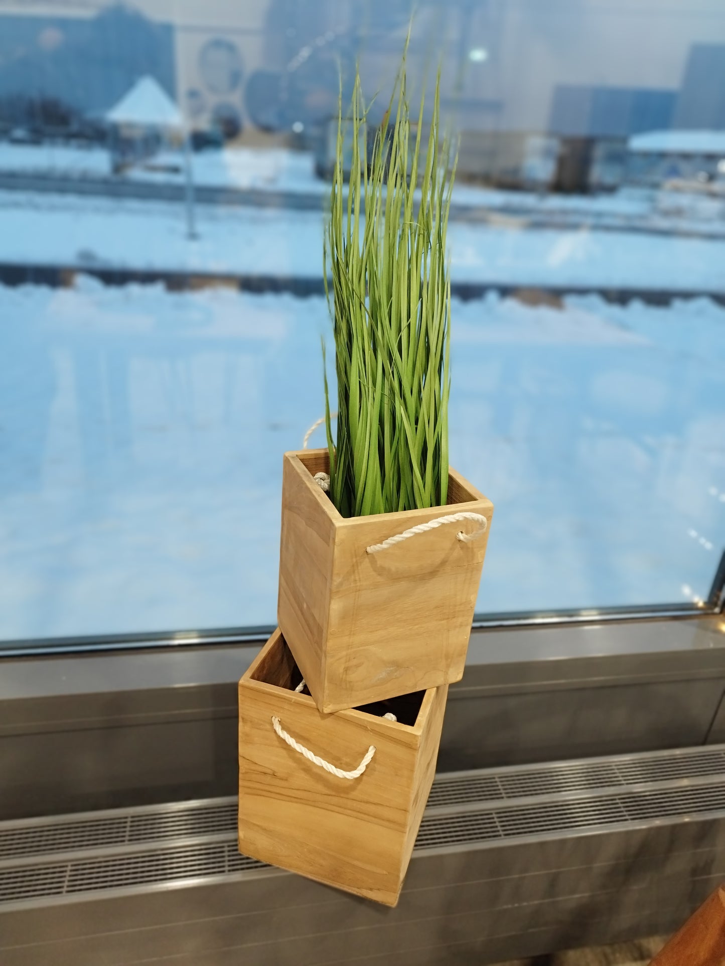 Maui Teak Plantekasser Sæt med 2