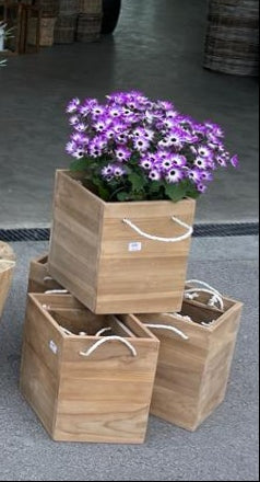 Maui Teak Plantekasser Sæt med 2