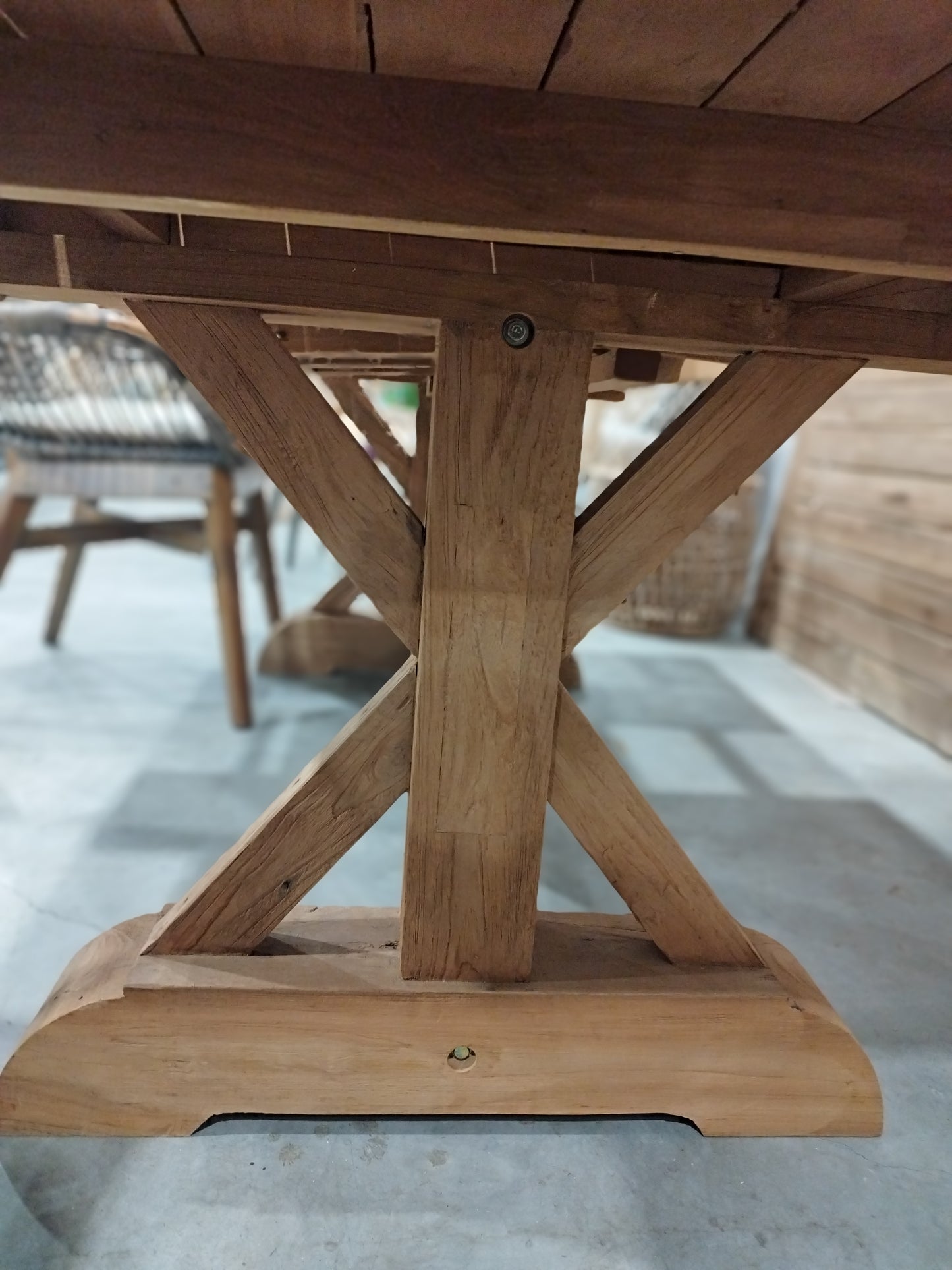 CROSS LEG Havebord - 200-250cm