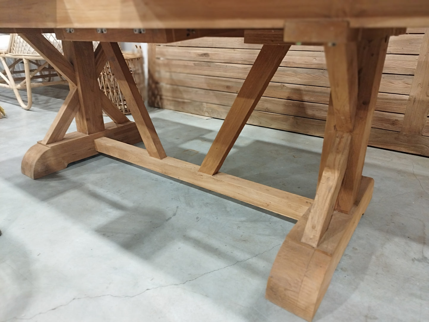 CROSS LEG Havebord - 200-250cm