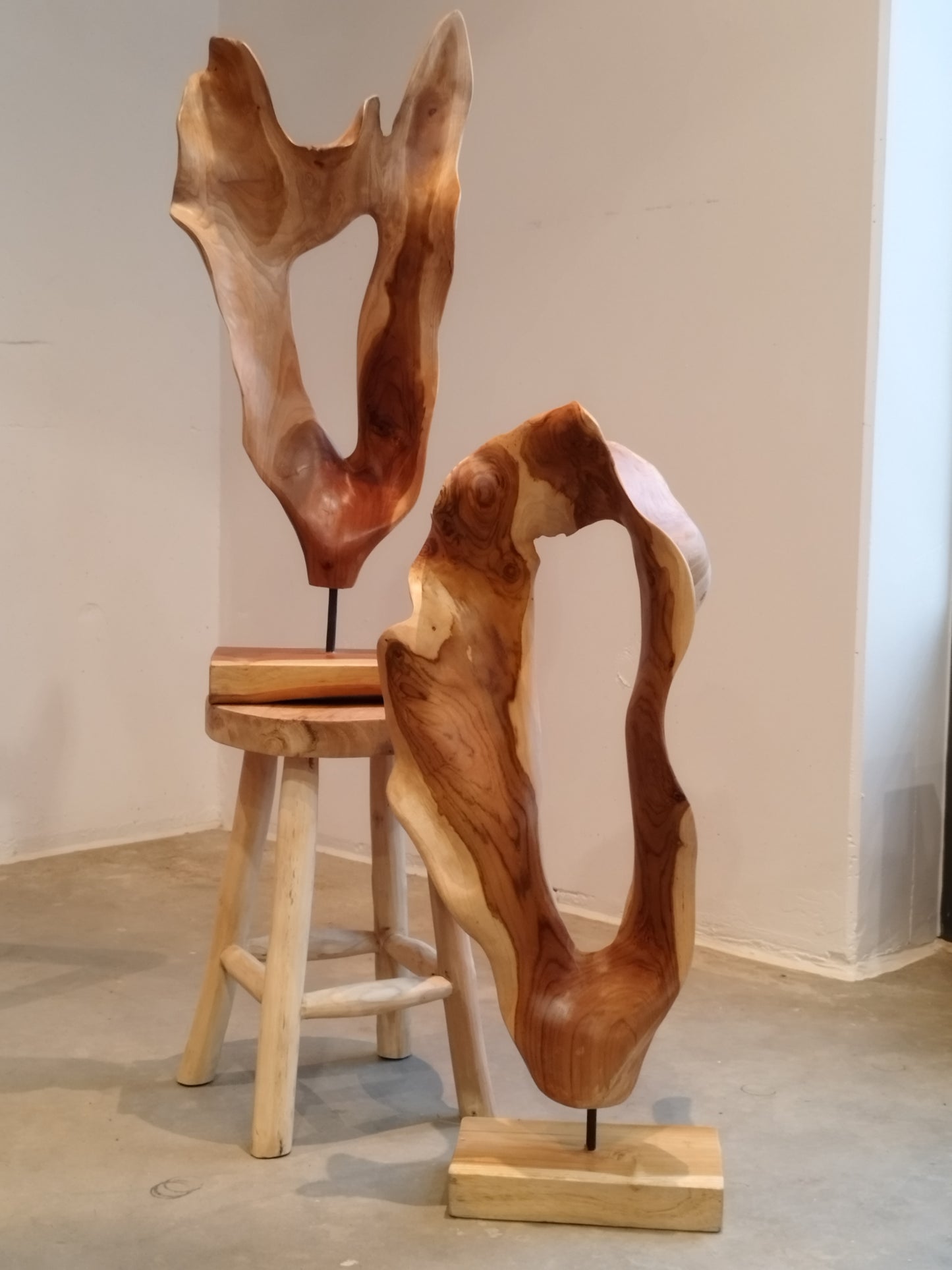 Teak Skulptur