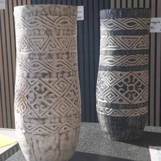 PALME UDSKÆRINGSVASE Højde 50 cm