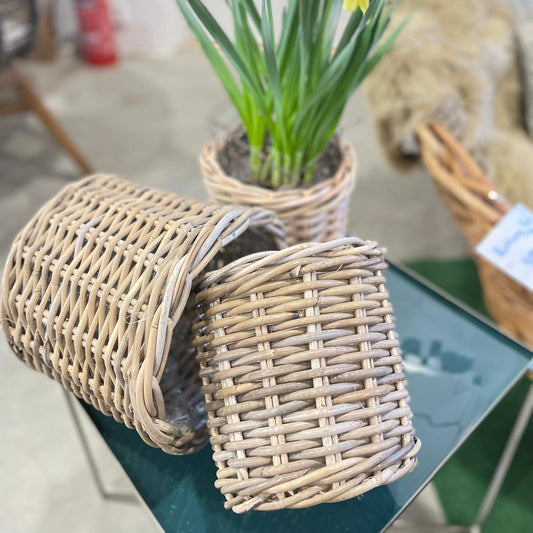 KURV CASA RATTAN TERNING NATURLIG Ø27/22 2STK/SÆT