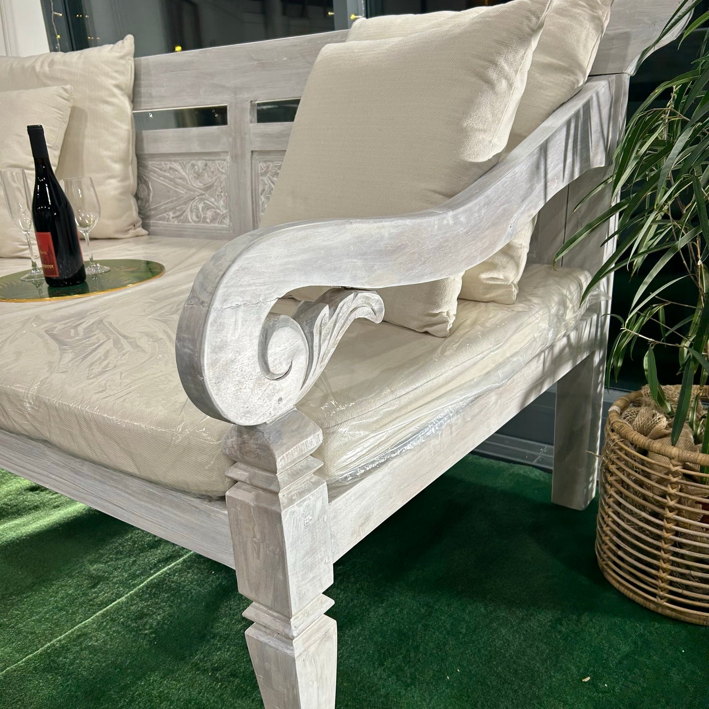 Cantik Trädgårdssoffa Teak 210 x100 x 100h