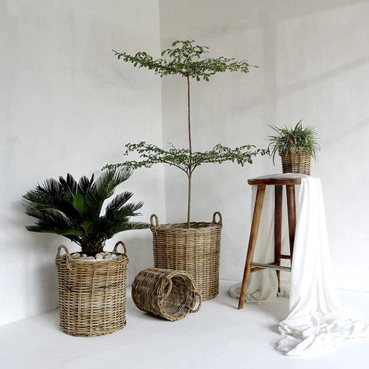 KURV/UDENDØRS ATHENA KUBU NATURAL Ø50/40/30/20 4 stk.