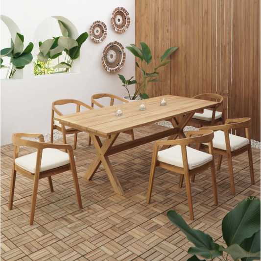 MURCIA Havebord Teak 200x90x75H