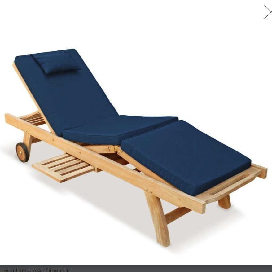 Royal Teak Frame Sunbed Cushion