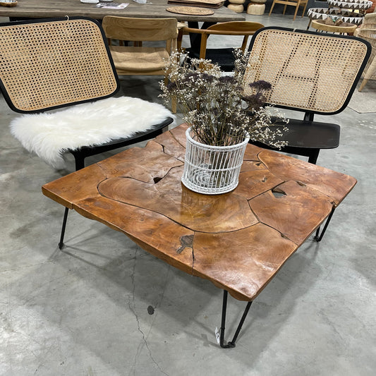 KAFFE Sofabord med stålben