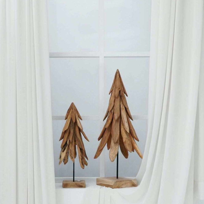 Teak Julgran med stålstam