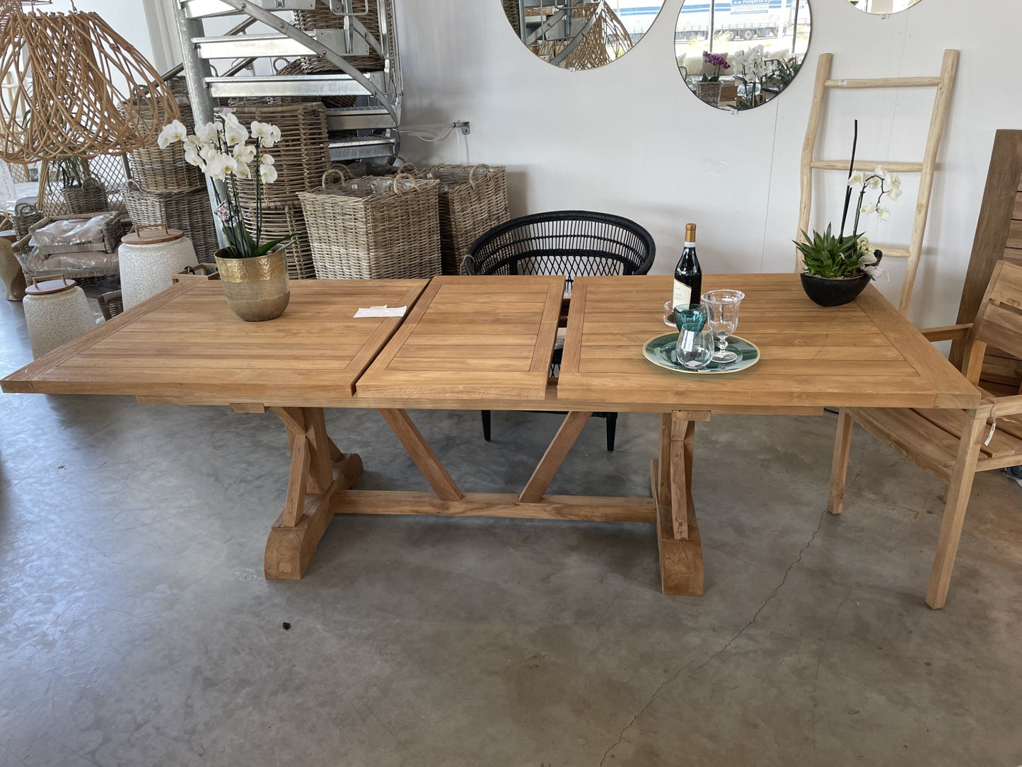 CROSS LEG Havebord - 200-250cm