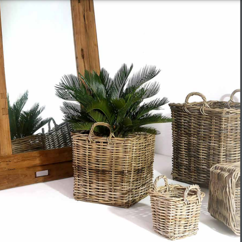 KORG ATHENA ROTTING KUBU NATUR Ø50/40/30/20 FYRKANTIG 4ST