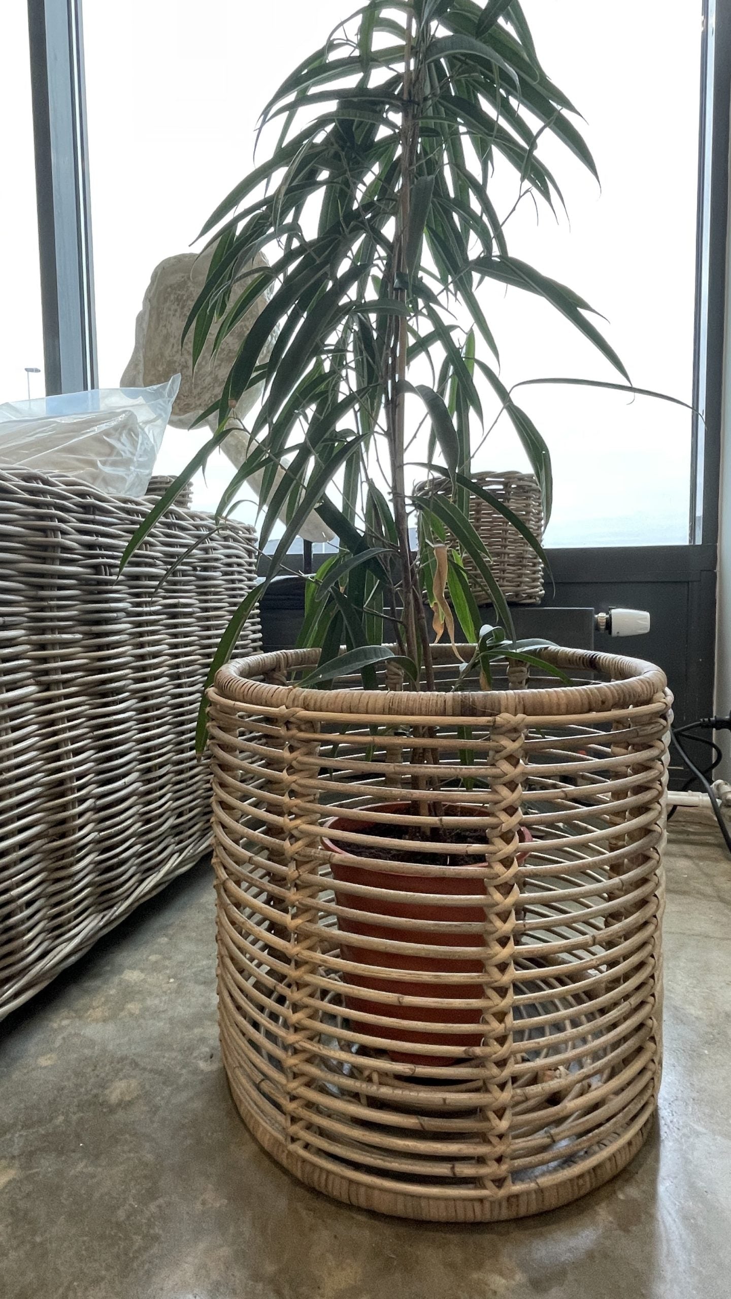 KURV KEENE RATTAN TERNING NATURLIG Ø51/41/33 3STK