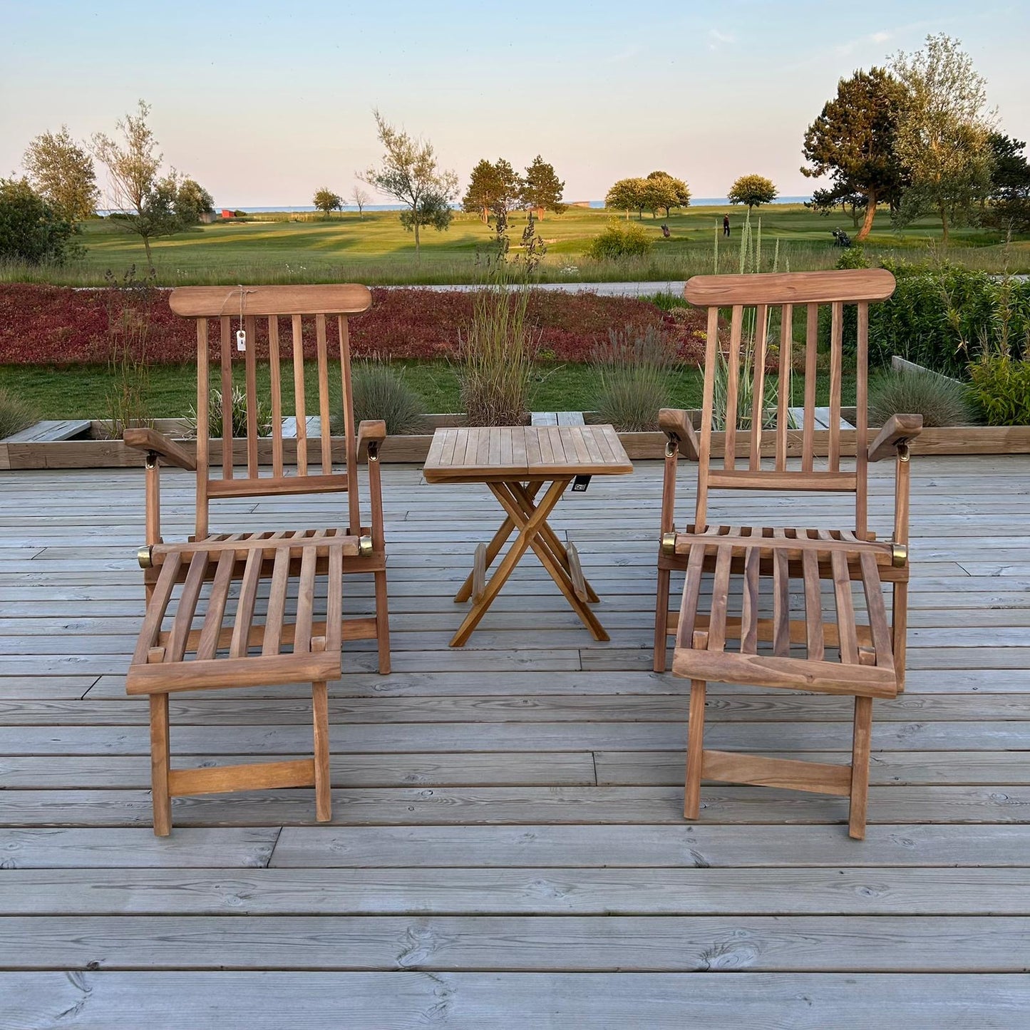 Sommertilbud Sanur Teak liggestole duo sæt