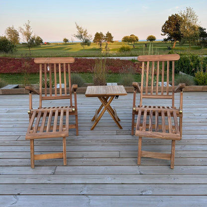 Sommertilbud Sanur Teak liggestole duo sæt