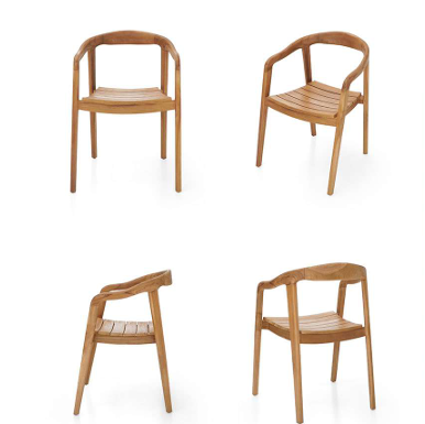 Candidasa matstol i teak