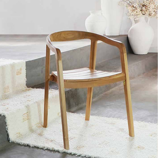 Candidasa matstol i teak