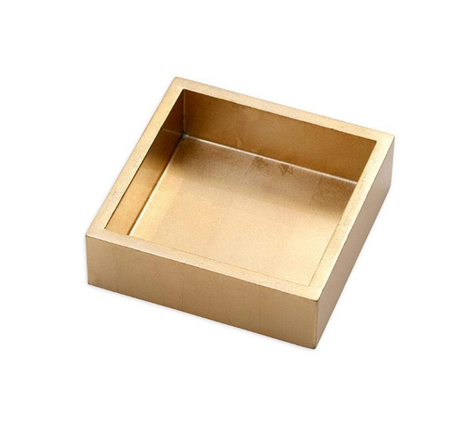 Firkantet lak serveringsbakke Sølv