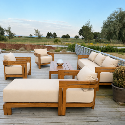 Ubud Lounge Lounge set. Beige