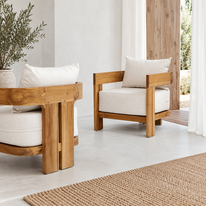 Ubud Lounge Lounge set. Beige