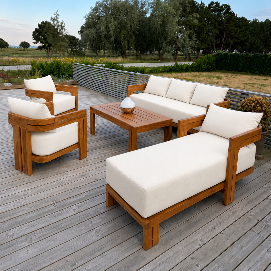 Ubud Lounge Lounge set. Beige