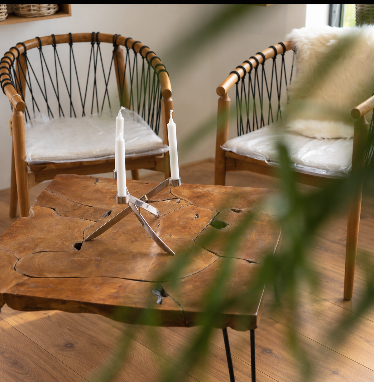 COFFEE Soffbord Teak 80x80 cm