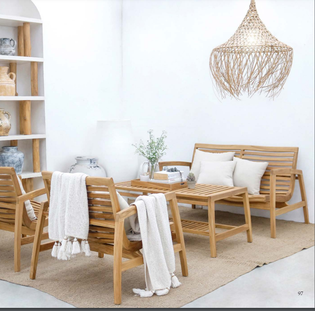 LOVINA TEAK LOUNGE SET