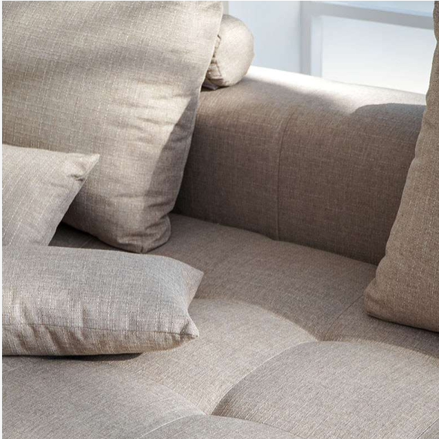 Canggu Soffa 4 –Sits Ljusbeige med fotpall