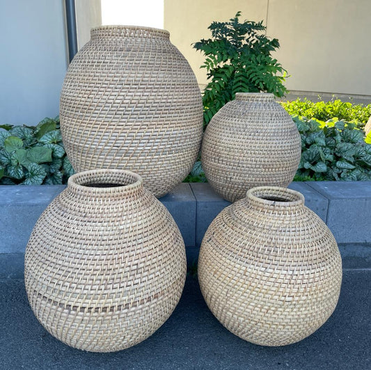 WICKER Vase rattan