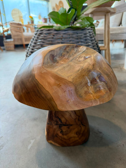 Jamur Dekorationssvampar i Teak – Handgjord Inredning