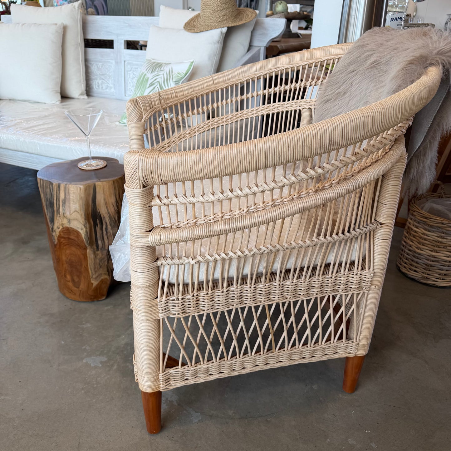 MALAWIAM Lænestol Rattan 80 cm