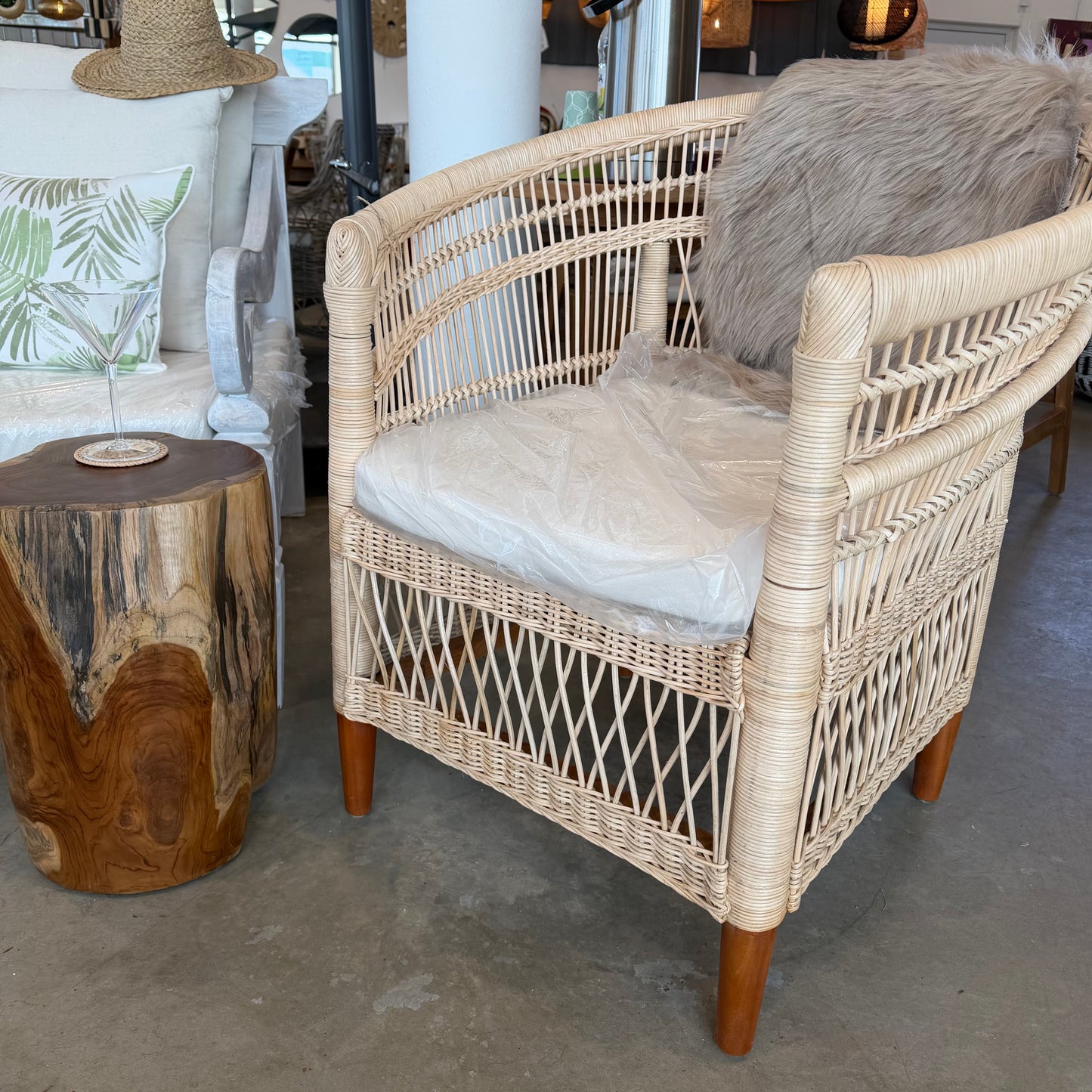 MALAWIAM Lænestol Rattan 80 cm