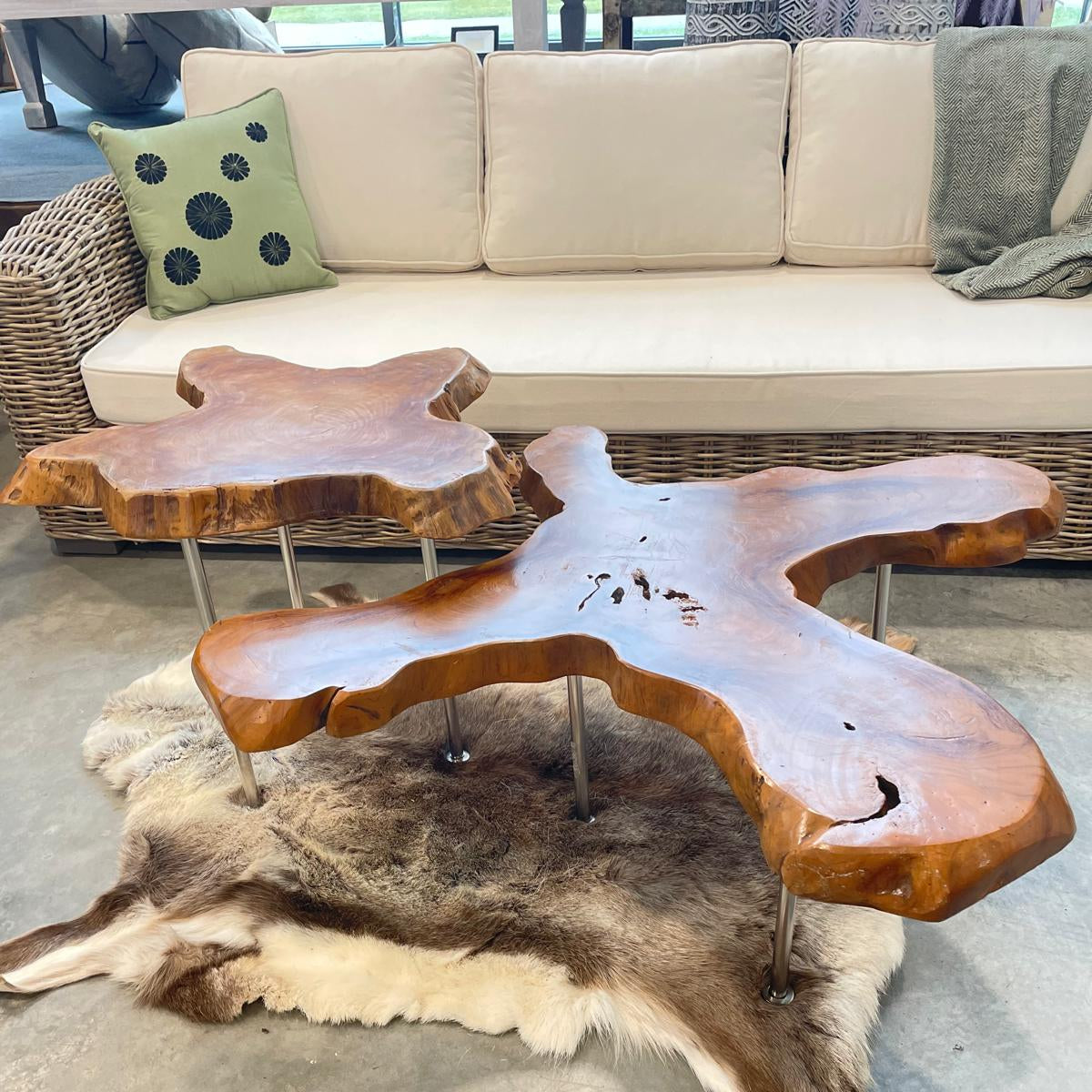 Teakrot Coffee bord & Sidobord