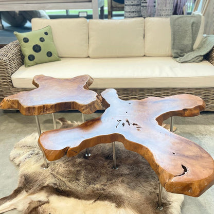 Teakrot Coffee bord & Sidobord