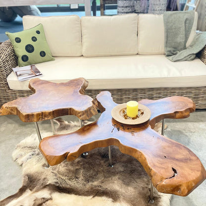 Teakrot Coffee bord & Sidobord