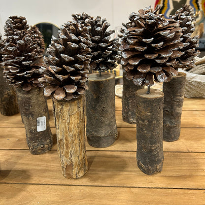 Unique Jul pinnar med glitterkotte