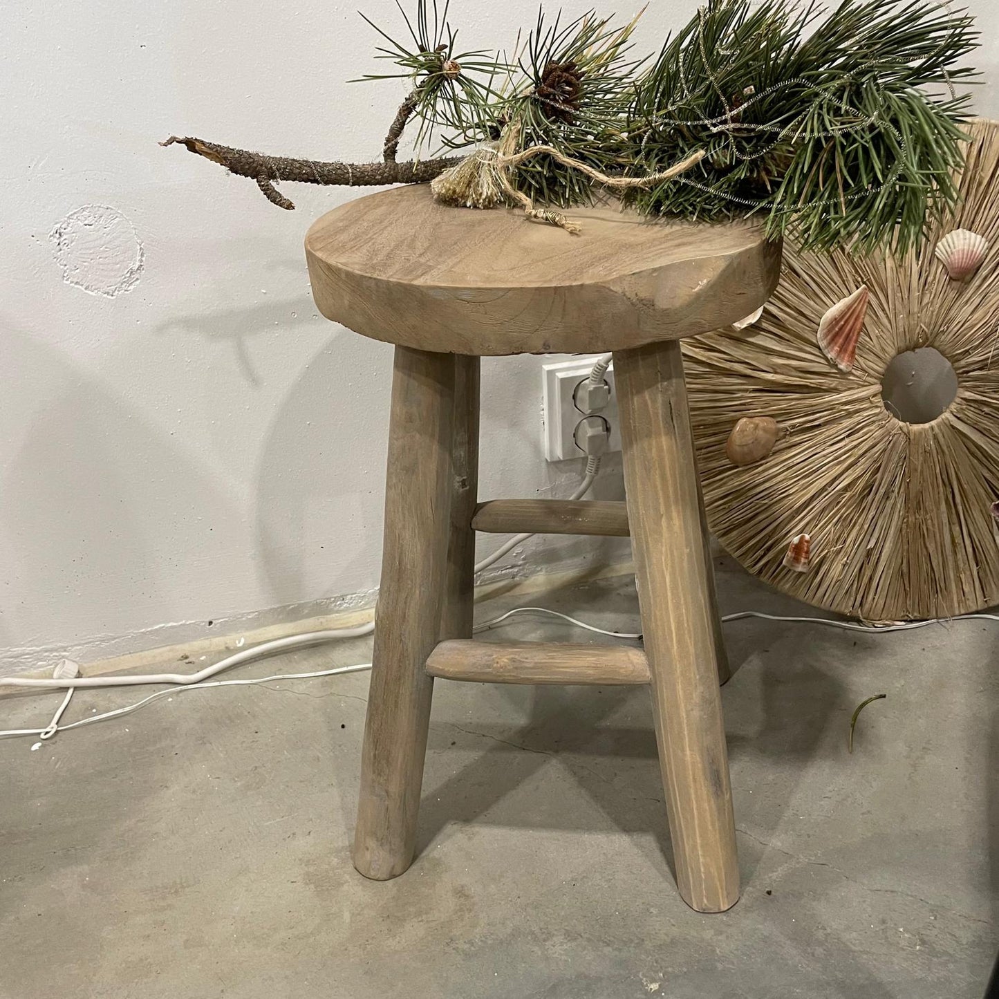 KANSAS Pall Teak Grå Ø30 cm