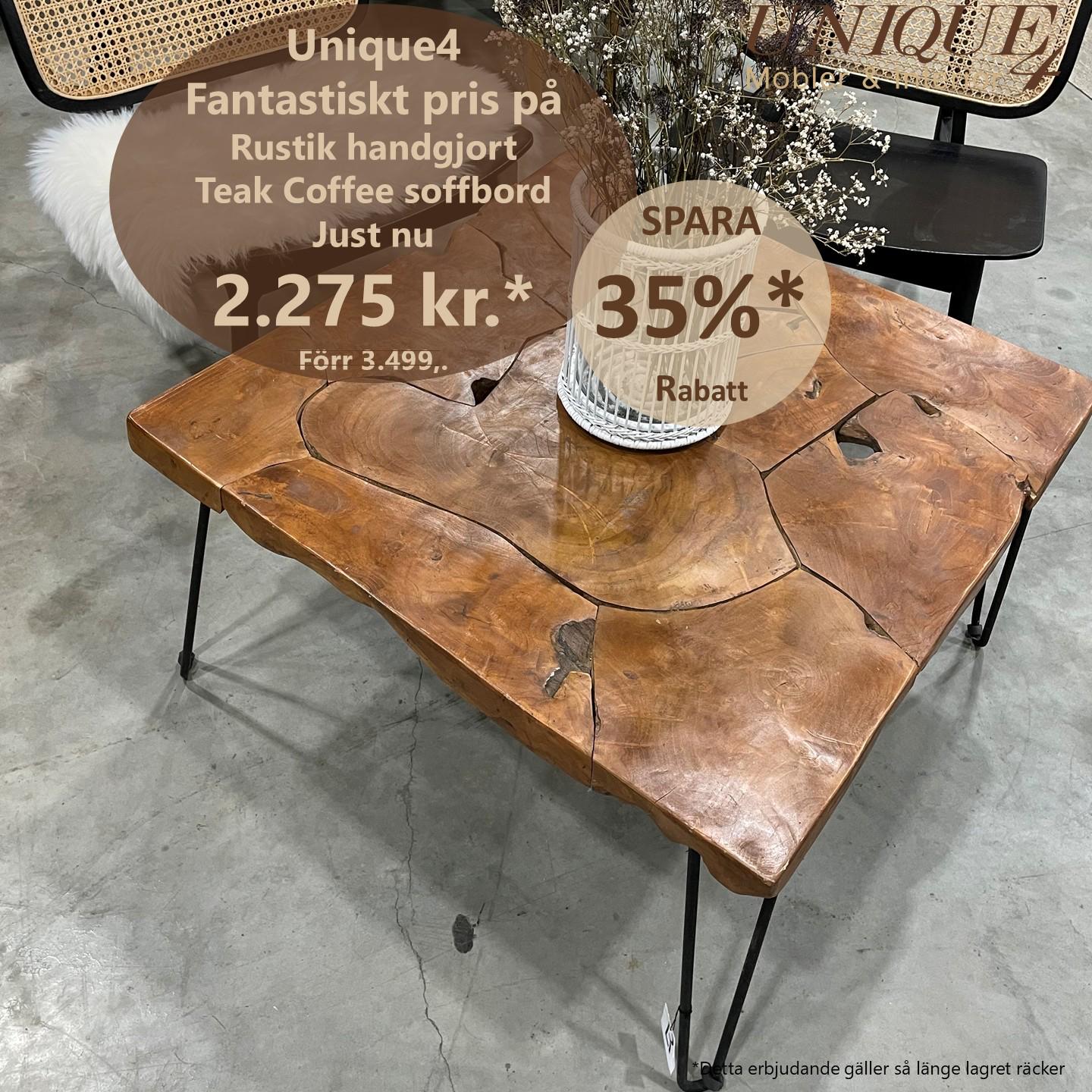 COFFEE Soffbord med stålben