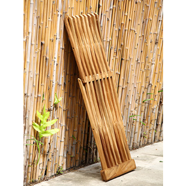 Linea Stepi Hopfällbart Sidobord & Pall Teak Ø45 cm - Multifunktionell Teakmöbel