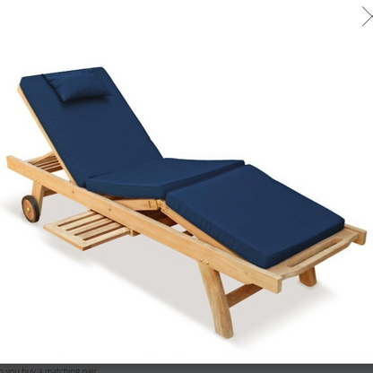 Royal Teak Frame Sunbed Cushion