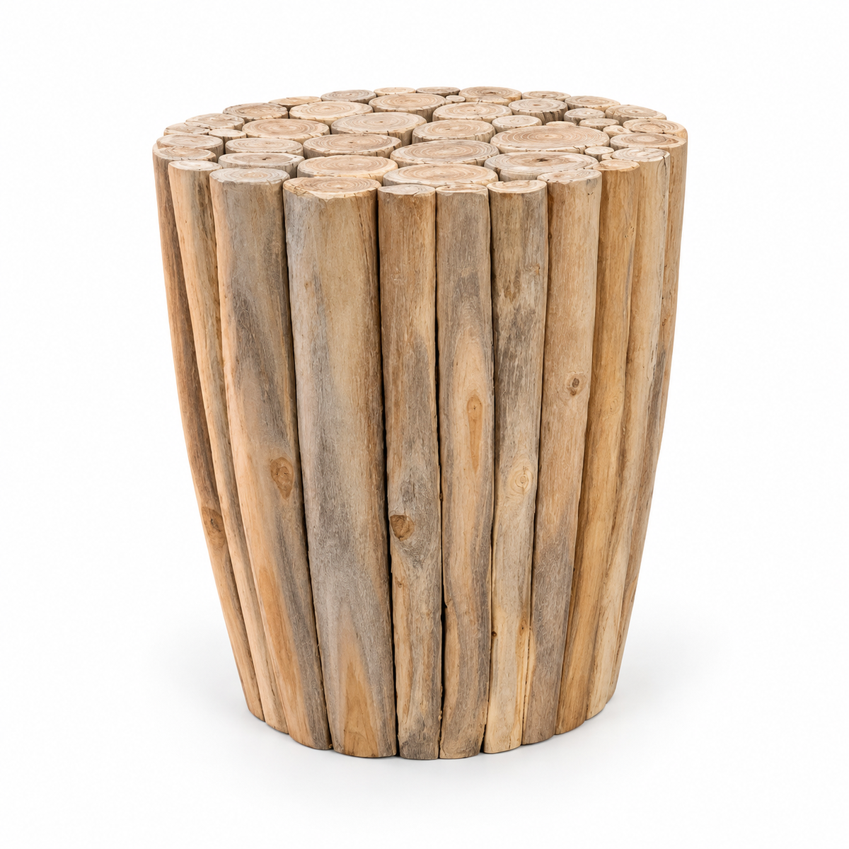 LIPAH Sidobord Återvunnet Teak - Hållbart Träbord Handgjort